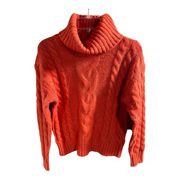 Heartloom Nelson Sweater Turtleneck‎ Chucky Knit Cable Stitch Sweater Size XS - Picture 1 of 6